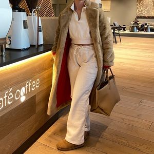 Sandro Paris faux fur coat